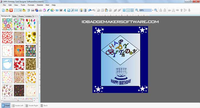 Screenshot of Birthday Cards Designing 8.2.0.1