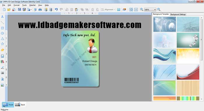 Windows 7 Id Badge Maker Software 9.2.0.1 full