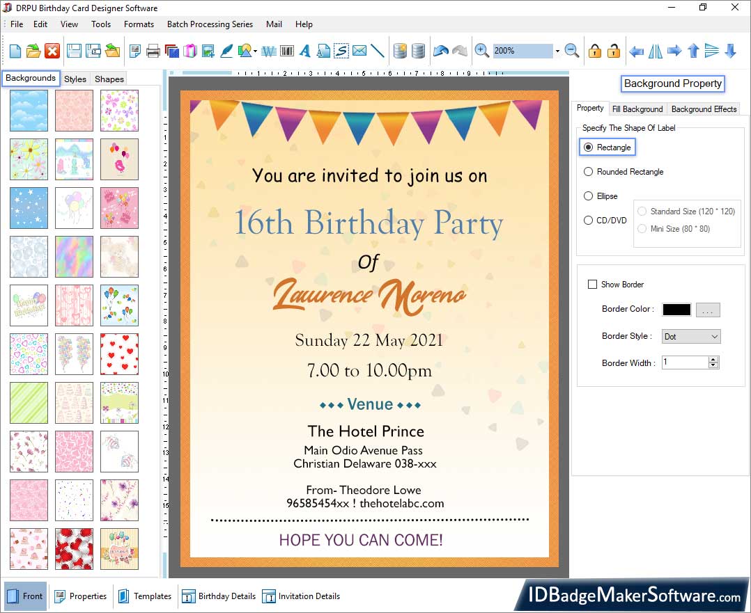 Birthday Card Maker Software