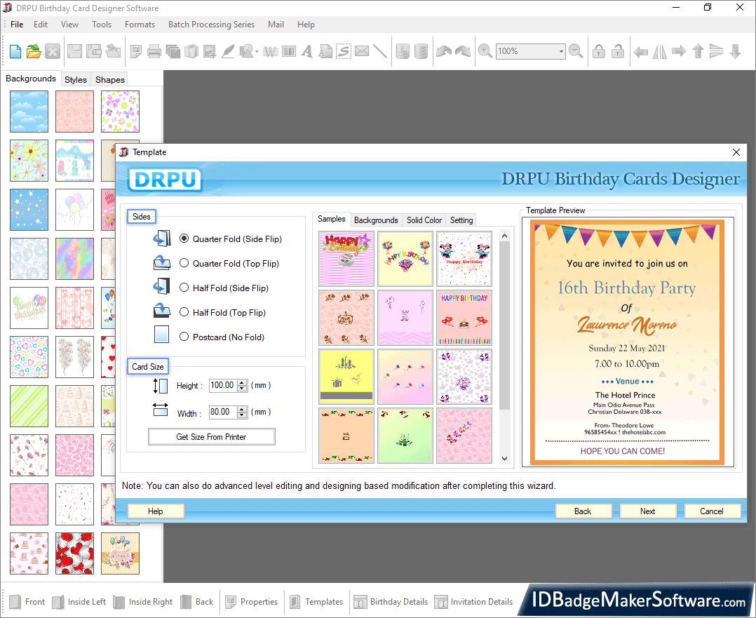 Birthday Card Maker Software